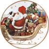 BRANDANI piatto portata panettone babbo natale d.30 cm cod.89909