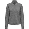 ONLY Onltokyo L/S Zip Cardigan Knt Maglione, Grigio Scuro mélange, S Donna