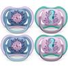 Avent Philips Avent ciuccio ultra air SCF085/61 6-18 mesi 4 pezzi blu/viola
