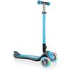 GLOBBER Monopattino ELITE DELUXE LIGHTS con ruote luminose, sky blue