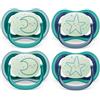 Avent Philips Avent Ciuccio notturno ultra air SCF376/13 6-18 mesi 4 pezzi verde
