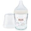 NUK Bottiglia di vetro Perfect Match 120 ml bianco arcobaleno