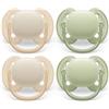 Avent Philips Avent Succhietto ultra morbido SCF091/05 0-6 mesi verde/giallo 4 pezzi