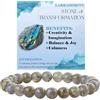 Bivei Labradorite - Trasformazione - signora braccialetto perline 8mm semiprezioso cristallo naturale elastico elastico cristallo accessori regalo di yoga