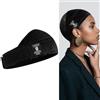 Dreamlover Fascia Allargata per Parrucca, Antiscivolo, Nero, 1 Pezzo | Area Antiscivolo Allargata, Regolabile, Adatta per Parrucche Front Lace, Utile Anche per Cappelli e Foulard