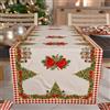 PETTI Artigiani Italiani - Runner da Tavola Natalizio Elegante, Cucina 140x40 cm, Schiaccianoci Rosso, 100% Made in Italy