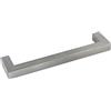 Accuride MG.214160.20 Technik-Team - Maniglia per cassetti Megrez LA 160 mm, larghezza 175 mm, maniglia per mobili quadrata, in acciaio inox spazzolato, colore: Argento