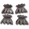 PARENCE.- Set di 4 mini fermagli per capelli - Molla in metallo solido, denti intrecciati e rotondi - Accessorio compatto e pratico per le donne - 4x3cm