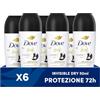 Dove, Deodorante Roll On Advanced Care Invisible Dry, Deodorante Antitraspirante, Formula Anti Macchia Con Tripla Azione Idratante, Protezione Fino a 48 Ore, Deodorante Uomo e Donna, 6 Pezzi da 50 ml