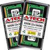 A-Tech 32GB (2x16GB) RAM di ricambio per Synology D4ECSO-2666-16G, D4ES01-16G | DDR4 2666MHz PC4-21300 ECC SODIMM 2Rx8 1.2V Aggiornamento Memoria per NAS DiskStation, RackStation, FlashStation e NVR