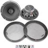 GK SOUND KIT SET PER FOCAL AUDITOR ACX-165 ACX165 2 altoparlanti coassiali 2 vie da 16,5 cm 165 mm 6,5 di diametro da 60 watt rms e 120 watt max 4 ohm 91,5 db, a coppia + griglie e 5 sticker omaggio