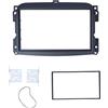 Enlybee Mascherina di navigazione in ABS 2DIN adatta per Fiat 500L 2012-2015 - Car Audio Trim per installazione