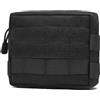 Azarxis Marsupio Tattico da Cintura con Molle, Borsello Tattico per Polizia e Militare, Porta Telefono da Cintura per Caccia Trekking Campeggio(04 Nero - 2 Pezzi)