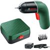 Bosch Home and Garden Bosch Avvitatore elettrico IXO, 6ª generazione, verde, CONTROLLO VELOCITÀ variabile, ricaricabile con cavo micro USB, con custodia