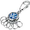 TROIKA Portachiavi con moschettone Patent VW 90 x 25 x 9 mm, blu