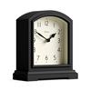 Jones Clocks® Tavern Orologio a camino | Design moderno della sommità ad arco | Nero | Stile classico contemporaneo per scrivania, tavolo, mensola o comodino