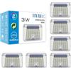 HYBEC - Lampada Solare da Esterno, Luci Solari da Giardino Potenti, Energia Solare per Esterno (Pack 6)