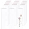Bornfeel 300 sacchetti in cellophane lunghi richiudibili da 5,1 x 20,3 cm, in polipropilene orientato, autoadesivi, per pretzel, panetteria, biscotti, caramelle, gioielli, artigianato, candele, feste (5 misure