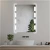 Home Glow 50x70 cm Specchio Bagno LED Illuminato Specchio da Bagno con Luci LED