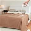 Catalonia Classy Coperta impermeabile per il divano, coperta lavabile per il letto, coperta morbida reversibile per cani 203 x 152cm Dk Taupe/Lt Taupe