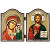 NKlaus 1449 GM di Kazan e Icona di Gesù Cristo Dittico Kazanskaya i Spasitel'