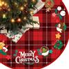 MUXIWOM Gonne Albero di Natale 120cm Rotondo Tappeto Sotto Albero di Natale Copri Base per Decorazioni per Feste Natalizie(D)