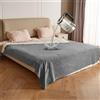 Catalonia Classy Coperta Impermeabile per Il Divano, Coperta Lavabile per Il Letto, Coperta Morbida Reversibile per Cani 203 x 152cm Taupe/Grigio