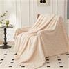Mezzar Coperta Matrimoniale Pile, Coperta per Divano Morbida, Plaid Pile Blanket per Letto Caldo e Confortevole (Bianco, 200 * 230CM)