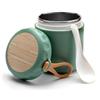 TNSLAND Contenitore Termico per Alimenti Caldi, 400ml Thermos Pappa Neonati con Cucchiaio, Portapranzo Termico per Alimenti con Cinturino da Polso, Thermos Alimenti Caldi per Zuppe, Yogurt, Gelato