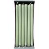 Nordring 12 candele a punta, 2,3 x 25 cm, verde polveroso, certificate RAL, antigoccia e a basso fumo, circa 8 ore di combustione, decorazione da tavolo e candelieri