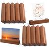 RAFIYU 10 Pezzi portacarte in legno, Supporto in Ebano, Segnaposto Legno di Matrimonio, Porta Carte Menu, Foto, Cartoline, Porta Cartellino Del Prezzo, per Matrimoni, Ristoranti, Banchetti e Feste