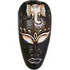 Kunsthandwerk Asien Maschera da parete dipinta, in legno, proveniente da Bali, 20 cm