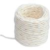 AERZETIX - C51601 - Corda spago di carta - rotolo di filo decorativo - Ø1.5mm x 22 metri - bianco - progetti creativi maglieria arte confezione regali festa