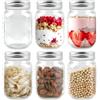 BUYGOO 500ml Mason Jars 6 Barattoli per Conserve con Coperchio - Contenitori Vetro per Marmellata, Crauti, Sottaceti, Kimchi, Avena