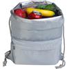 Moyad Zaino Frigo Termico Porta Pranzo con Chiusura a Coulisse - Borsa Termica Impermeabile Grande per Cibo e Picnic, Isotermico Refrigerante da Viaggio, Motivo a Nido d'Ape - Grigio