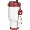 Lrocotanc Tazza Termica per Caffè - Thermos Caffè - Bicchiere Termico in Acciaio Inox 304, A Prova di Perdite, Doppia Parete Isolante, Bicchiere Termico per Bevande Calde e Fredde (Rosso)