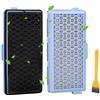Kigniote Miele Filtro Hepa per Aspirapolvere S8340 Active Airclean Sf-Ha 50 - 2 Filtri di Ricambio per Compact C1 C2 Complete C2 C3 Adatto per S4, S5, S6, S8 Serie con Pennello