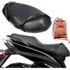 Norhogo Coprisella Moto Impermeabile, coprisella scooter, coprisella moto Antigraffio con Protezione Sole e Pioggia, copri sella scooter universale Per Scooter Elettrico e Moto Nero, L