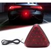 NWpangu Luci Terzo stop Posteriore Universale Alta Posizione 3rd Luce Freno per Auto, 3 Modalità di illuminazione, Rosso Shell