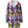 Nidddiv Cappotti foderati in pile da donna UK con zip con cappuccio giacche termiche invernali con cappuccio cappotto caldo a maniche lunghe casual giacche quotidiane leggere capispalla colorati