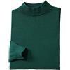 Haitpant Pullover lavorato a maglia a collo alto in jersey caldo morbido maglione in cashmere autunno inverno, Verde scuro, L