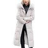 Generico Trench Lungo da Donna con Cintura Parka in Pile Addensato Ecopelle e Misto Lana Sintetica Felpa Da Casa Donna Invernale Pile Giacca Piumino Da Donna Autunno Lunga
