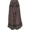 GURU SHOP GURU-SHOP, Palazzo Pantaloni Gonna Flare Estivi Hippie Goa, Marrone, Sintetico, Dimensione Indumenti:38, Lunghi