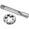 QUARKZMAN Set di 2pz Maschio e Filiere, Metrico M17 x 1 Thread Tap & Round Die, Kit di Attrezzi per Filettatura e Maschiatura per Riparazione di Dadi Viti