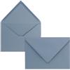 FarbenFroh by GUSTAV NEUSER 25 Mini buste per lettere - Grigio-blu (Blu) - 5,2 x 7,6 cm - Buste in miniatura con incollaggio a umido per saluti floreali, biglietti di auguri, etichette e regali in denaro - FarbenFroh by GUSTAV