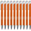 GIMEI® Set di 20 penne a sfera in metallo, di alta qualità, per scrittura semplice e morbida, colore arancione blu