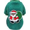 Izefia Cane Maglione Costume Vestiti di Natale Regalo Felpa Lana Invernale Pigiama Caldo Natale Padre Renna Albero Maglione per Cane Piccolo Gatto Medio