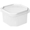 TATAY Contenitori Ermetici per Alimenti 0,6L Top Flex | Coperchio a Pressione | Contenitori Plastica per Alimenti | Microonde, Lavastoviglie, Frigo, Freezer | Senza BPA | 12x12x7,5 cm, Bianco