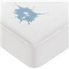 VOUNOT® 2pz Coprimaterassi Matrimoniale Impermeabili 150x200x30 cm, Certificato OEKO-TEX, Proteggi Materasso Traspirante e Antipolvere, Lavabile in Lavatrice, Bianco