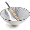IBILI - Set per Ramen Hakata, ciotola + cucchiaio + 2 bacchette, porcellana